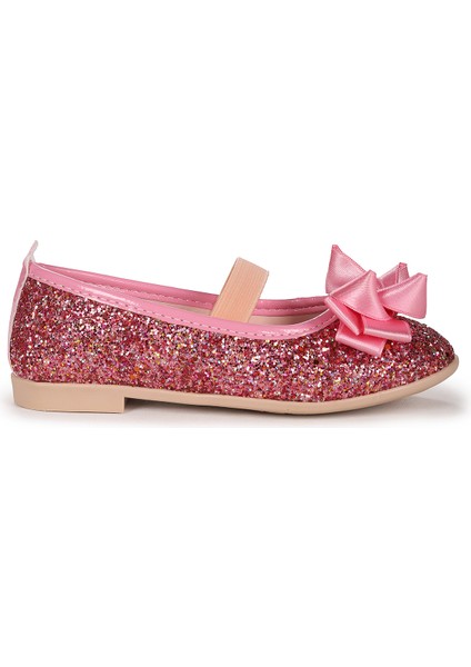 Panı Cam Kırığı Fiyonk Lastikli Kız Çocuk Babet Ayakkabı fırsatları