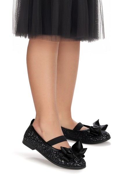 Panı Cam Kırığı Fiyonk Lastikli Kız Çocuk Babet Ayakkabı modelleri