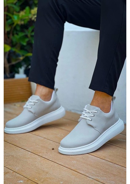 Gri Süet Bağcıklı Günlük Erkek Ayakkabısı modelleri