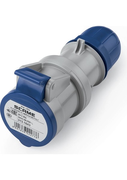 3X16A (2p+E) 6h 200-250V 50/60Hz Monofaze Uzatma Prizi IP44