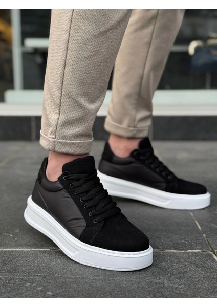 Siyah Paraşüt Beyaz Yüksek Taban Günlük Spor Ayakkabısı fiyatları
