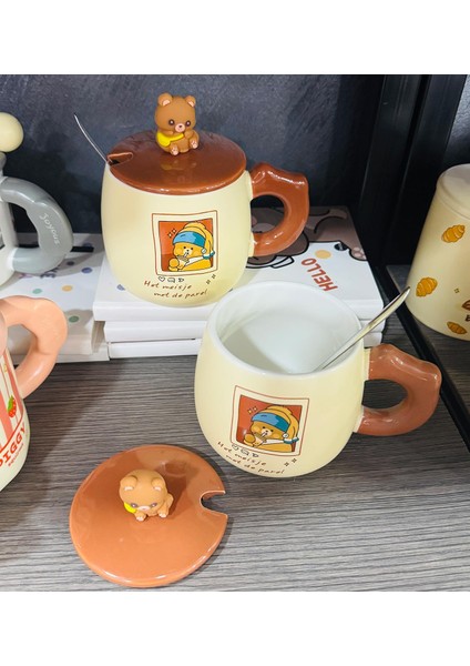 Vintage Tarz Ayıcık Figürlü Seramik Kupa fiyatları