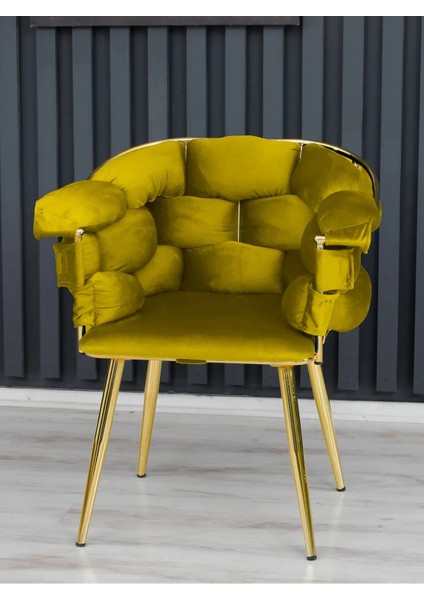 Balon Çay Seti Takımı Koltuk Takımı Oturma Odası Kafe Antre Hol Ofis 2+1+1 Gold Metal modelleri