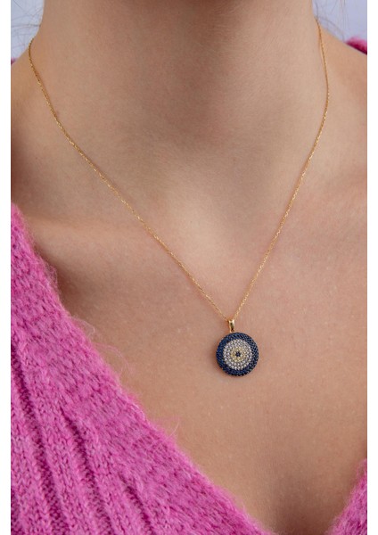 14 Ayar Altın Nazarlık Kolye 4