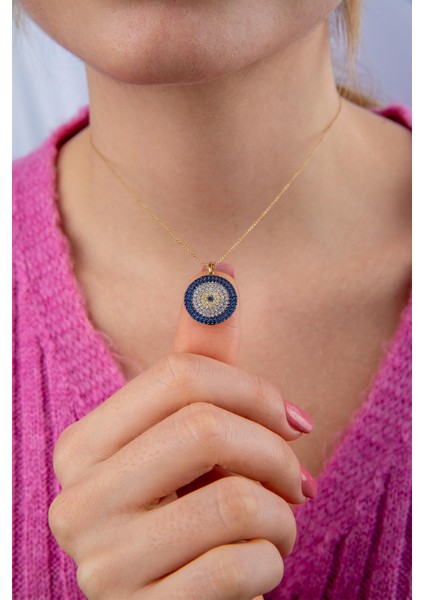 14 Ayar Altın Nazarlık Kolye 4 modelleri