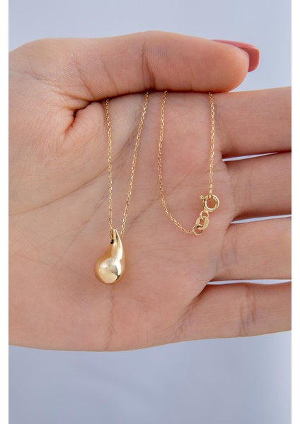 14 Ayar Altın Damla Kolye indirimleri