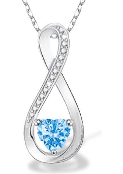 Swarovski Zirconia Sonsuz Aşk Gümüş Kadın Kolye 925 Ayar Gerçek Gümüş fiyatları