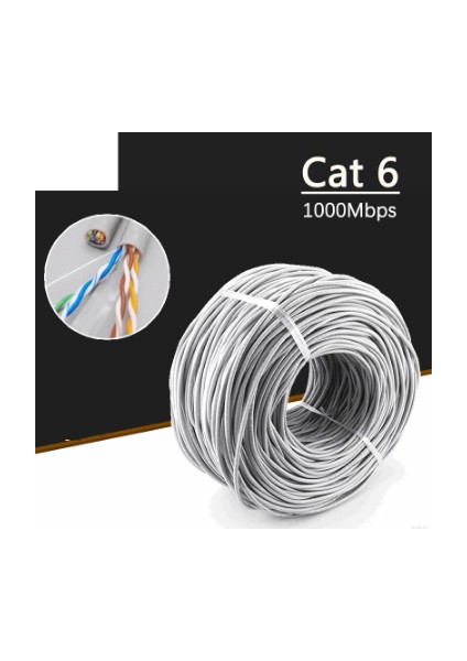 Cat6 Kablo - 23 Awg / Utp Cat 6 Ethernet Internet Kablosu 305 Metre 23AWG / Utp Internet Ethernet Kablosu Cat6 fırsatları