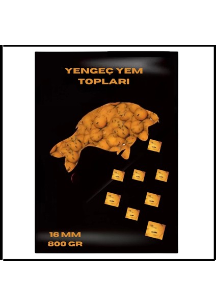 Uyguna-Yakala 800 gr Yengeç Yem Topları 16 MM-OOM.014
