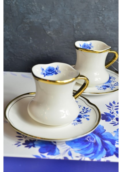 White Jasmin 6 Kişilik Porselen Türk Kahvesi Fincan Takımı fırsatları