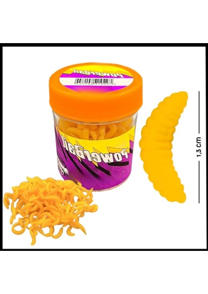 Uyguna-Yakala Kokulu Turuncu Silikon Kurt Balık Yemi -YEM.681