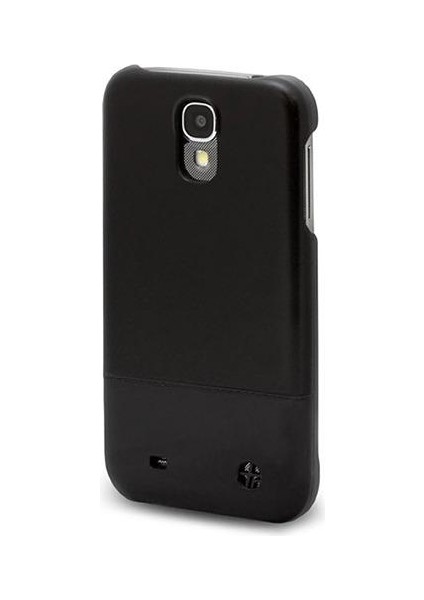 Samsung Galaxy S4 Kılıf Trexta Marka Deri Dokulu Dikişli Sert - Siyah