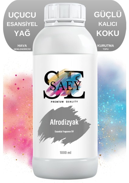 Afrodizyak Esansiyel Uçucu Koku Yağ Buhurdanlık Yağı Difüzör Esansı Hobi Esans 1000ml