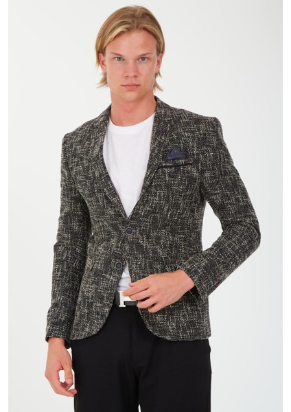 5118 Dar Kalıp Kışlık Erkek Blazer Ceket