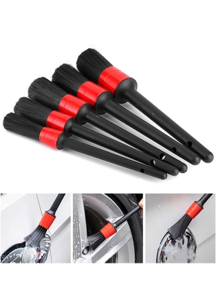 Oto Temizlik Detay Fırça Seti Dash Brush Oto Detaylı Fırça Seti (5li Set )