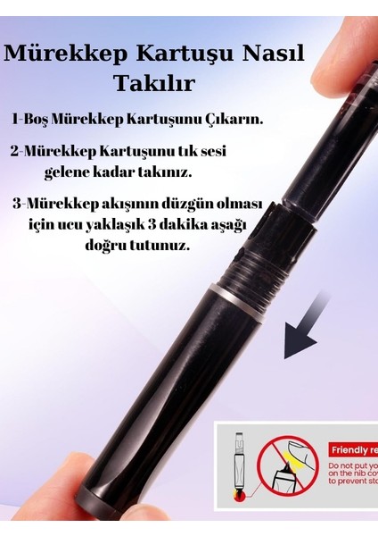 Basmalı Dolma Kalem +5 Yedek Kartuş Hediyeli modelleri