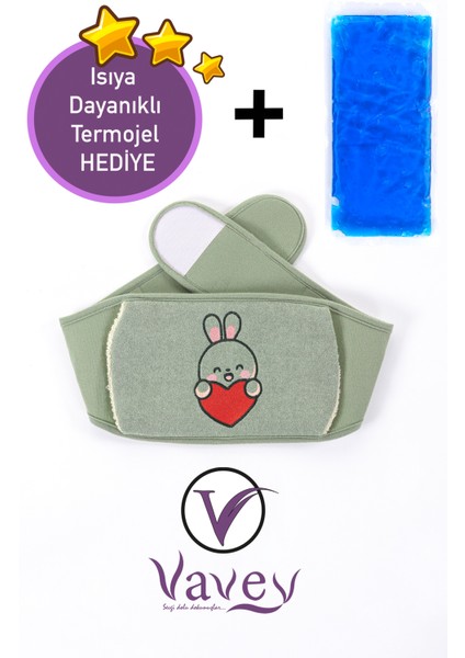 Özel Gün Kemeri Bel-Diz-Omuz-Boyun Ağrılarılarına Son Termojel Hediyeli Kemer Tavşan Yeşil Renk indirimleri