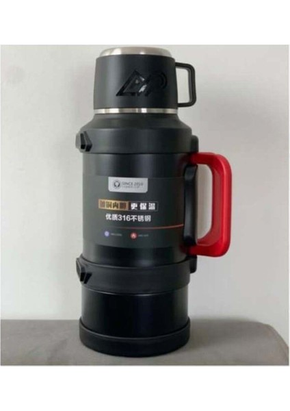 Paslanmaz Çelik 2,5 Litre Termos 48 Saat Sıcak 72 Saat Soğuk Seyahatte Kampta Piknikte
