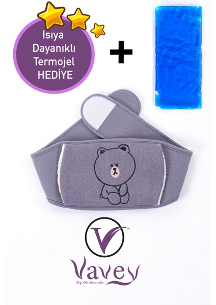 Özel Gün Kemeri Bel-Diz-Omuz-Boyun Ağrılarılarına Son Termojel Hediyeli Kemer Ayıcık Antrasit Renk fırsatları