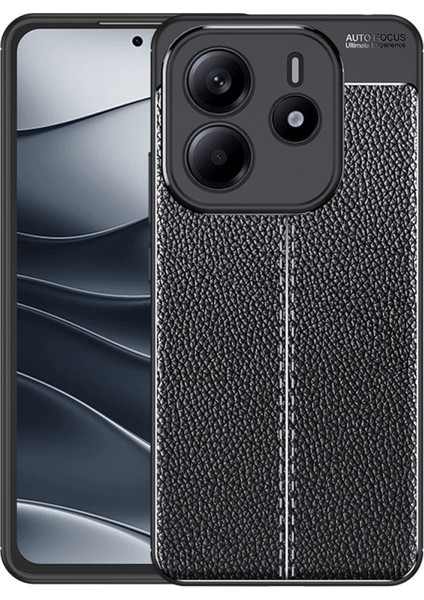 Xiaomi Redmi Note 14 Kılıf Niss Deri Desen Silikon