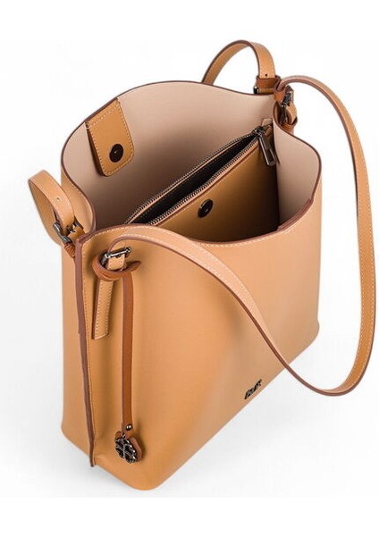 Camel Kadın Omuz Çantası Blkf Double fırsatları