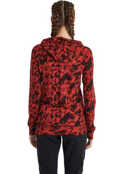Kadın Termal Kapşonlu Sweatshirt 2. Seviye 6194 - Kırmızı fiyatları