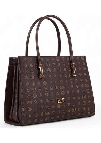 Monogram Kahve Kadın El Çantası Riv 138-MN fiyatları