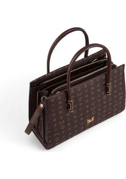 Monogram Kahve Kadın El Çantası Riv 138-MN fırsatları
