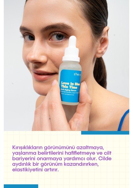 Love In Blue This Time - Nemlendirici, Onarıcı, Anti-Aging, Buffet Copper + Ceramide serum fırsatları
