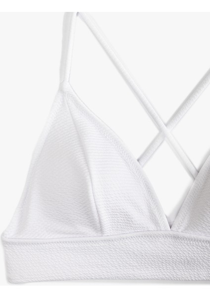 Arkası Çapraz Askılı Bağlama Detaylı Bralet Bikini Üstü modelleri