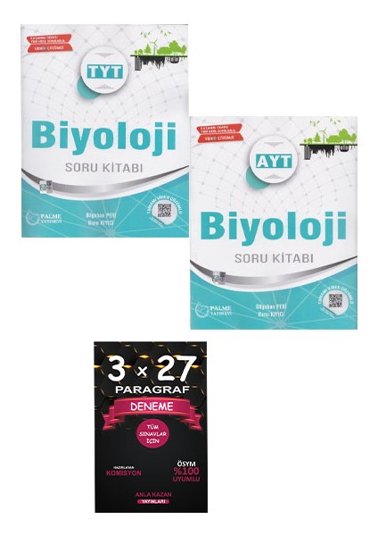 TYT - AYT Biyoloji Soru Kitabı Seti – Anla Kazan Paragraf