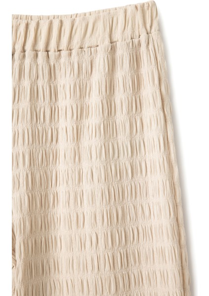 Beli Lastikli Dokulu Bol Paça Dokulu Pantolon modelleri