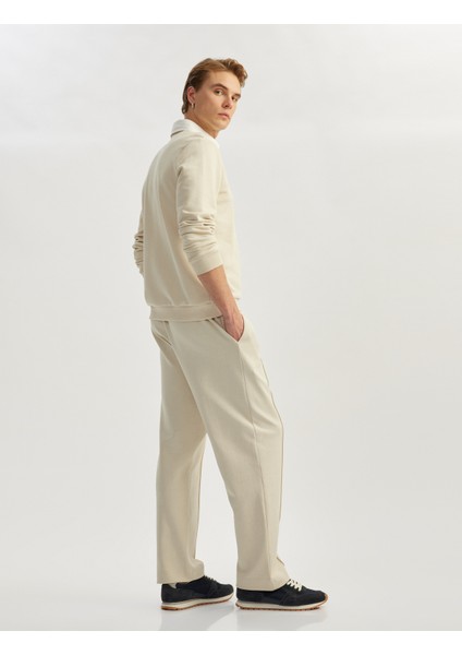 Pamuklu Cep Detaylı Nervürlü Beli Bağcıklı Eşofman Altı fiyatları