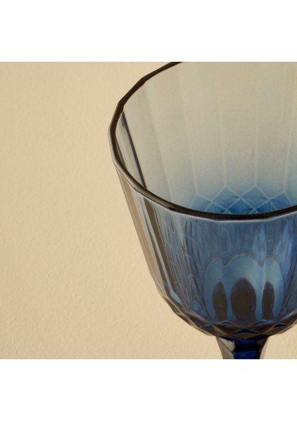 Marin Colore Kesme Kadeh 6'lı Mavi (310 cc)