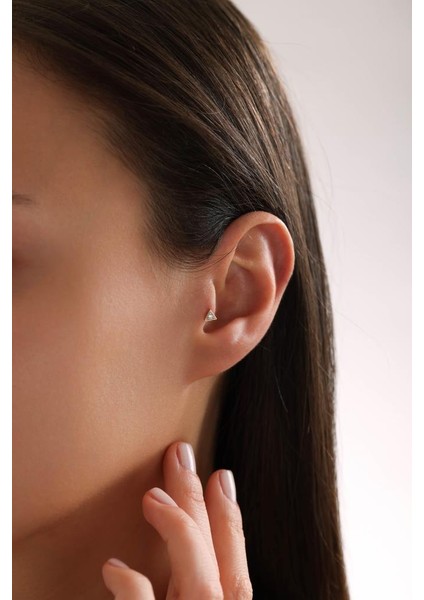 Altın Taşlı Üçgen Piercing fiyatları