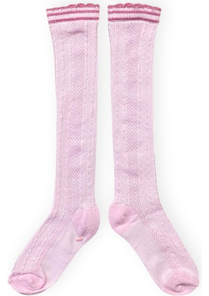 Kız Çocuk Desenli Diz Altı Çorap M00709 modelleri