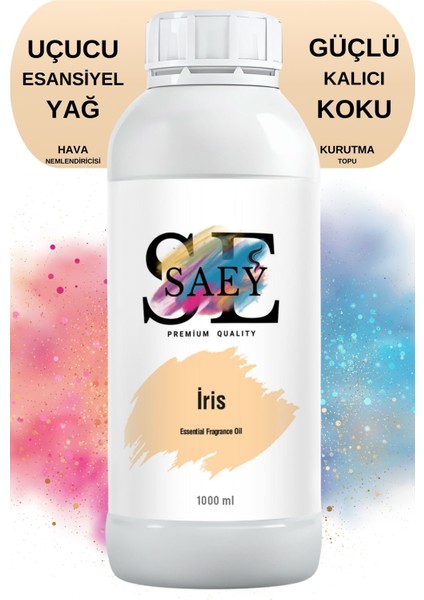 Iris Esansiyel Uçucu Koku Yağ Buhurdanlık Yağı Difüzör Esansı Hobi Esans 1000ml