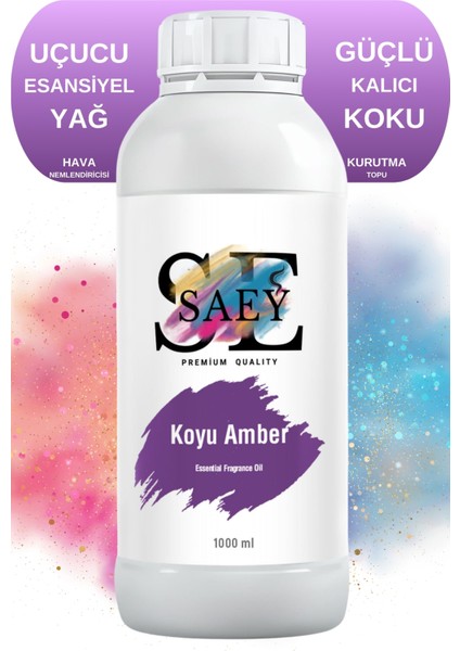 Koyu Amber Esansiyel Uçucu Koku Yağ Buhurdanlık Yağı Difüzör Esansı Hobi Esans 1000ml