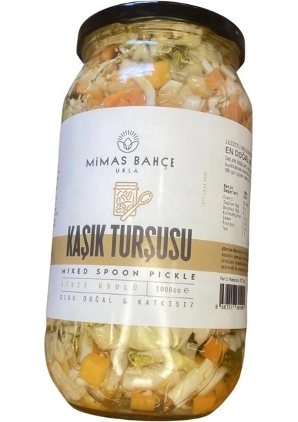 Doğal Kaşık Turşusu 1000 gr