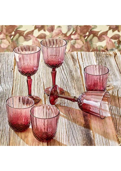 Colore Kesme Kadeh 6'lı Gül Kurusu (310 cc) fırsatları
