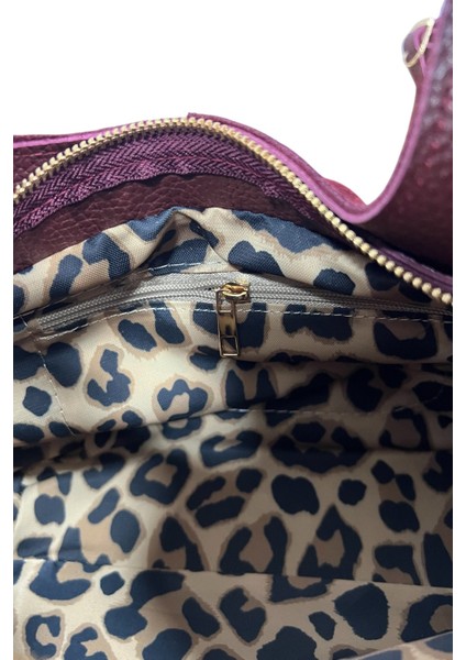 Hakiki Süet Deri Metal Tutma Saplı Bordo Renkli Kadın El ve Omuz Çantası fırsatları