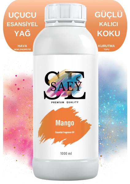 Mango Esansiyel Uçucu Koku Yağ Buhurdanlık Yağı Difüzör Esansı Hobi Esans 1000ml