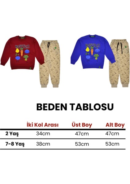 Erkek Çocuk Sebzeler Eşofman Takım 2 Ip