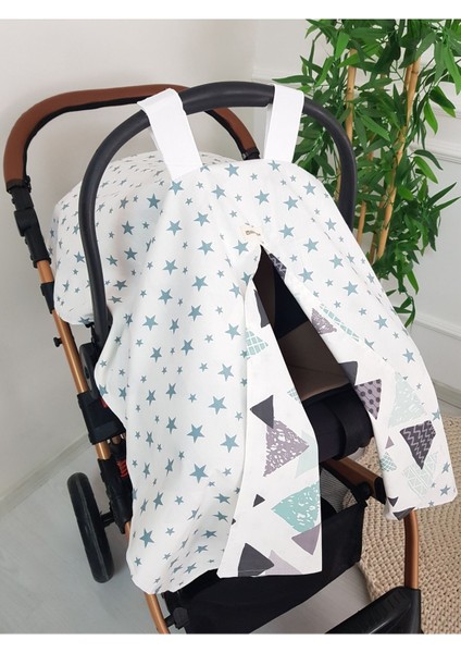 Geometrik , Yıldızlı Çift Taraflı Ponponlu Puset Örtüsü fırsatları