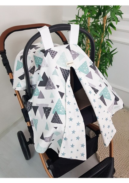 Geometrik , Yıldızlı Çift Taraflı Ponponlu Puset Örtüsü indirimleri