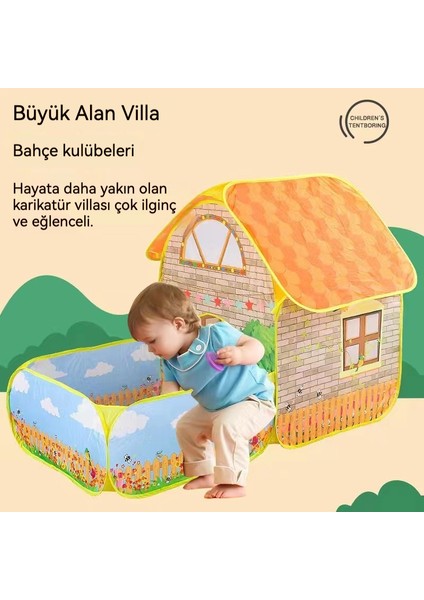 Çocuk Çadır Oyun Evi Küçük Ev Okyanus Topu Havuz Tünel Çadır Parti Oyuncak Oyun Evi (Yurt Dışından)