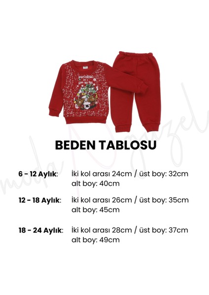 Bebek 3 Ip Şardonlu Eşofman Takım