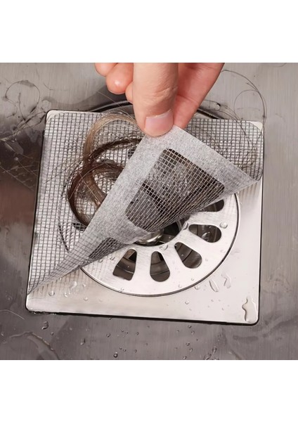 Kullanat 9X9CM Banyo Duş Gider Süzgeci, Saç Toplayıcı, Tüy Toplayıcı, Gider Kapağı