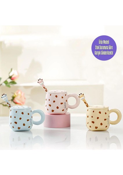 Zürafa Temalı Seramik Kupa