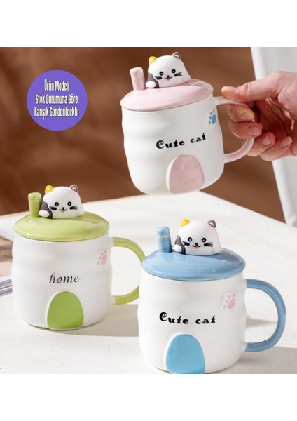 Renkli Panda Seramik Kupa